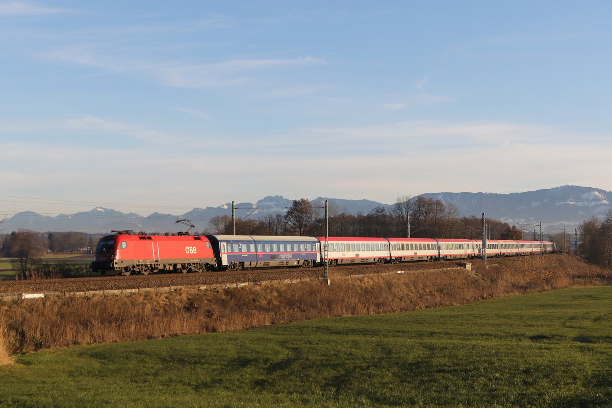 1116 164 auf dem Weg nach M�nchen am 6. Dezember 2019 bei Rann.