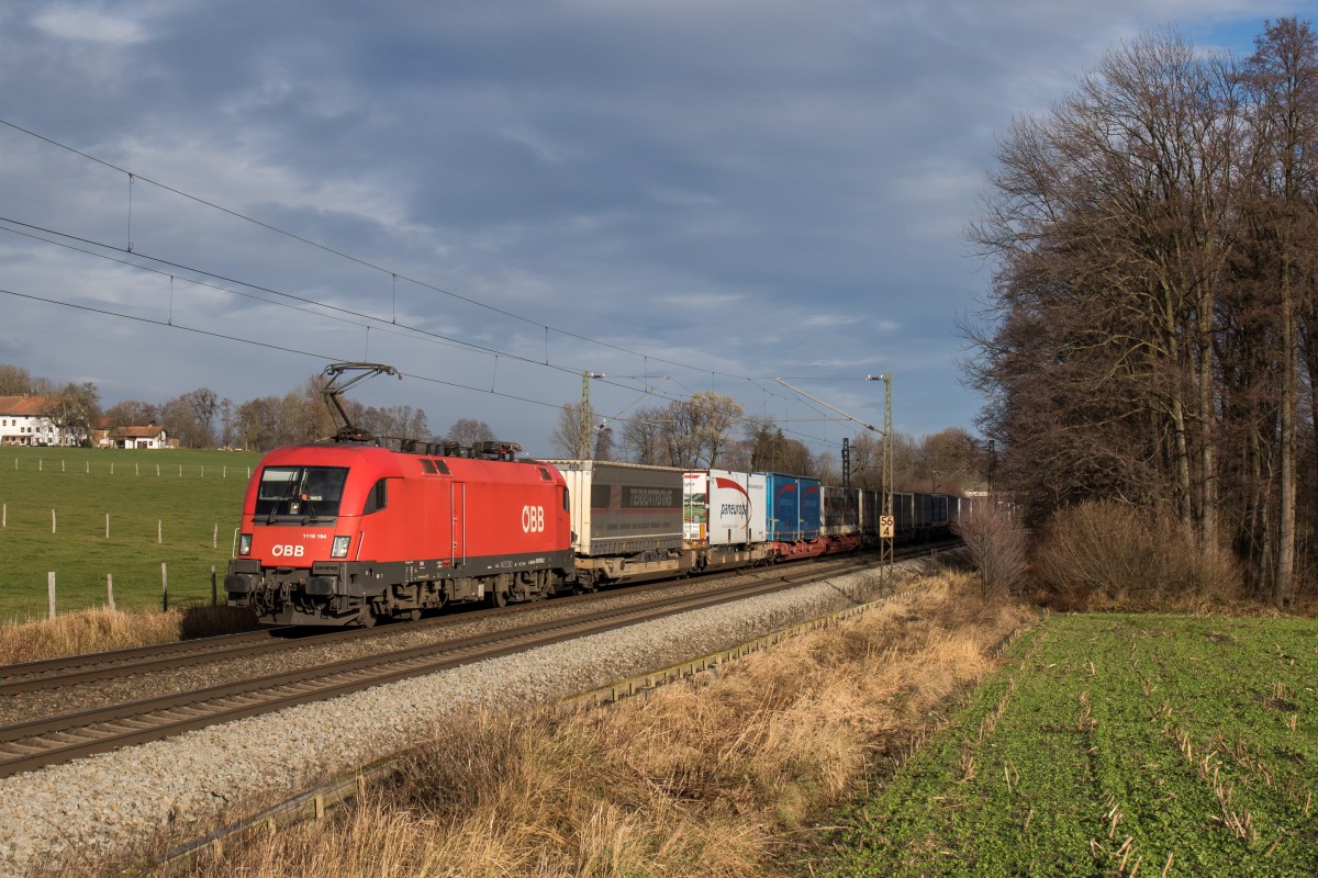 1116 194-2 am 28. November 2015 aus M�nchen kommend bei Vogl.