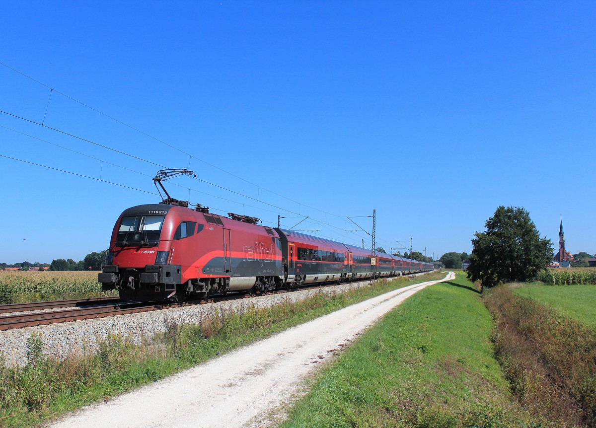 1116 212-0 am 9. September 2012 bei �bersee am Chiemsee.