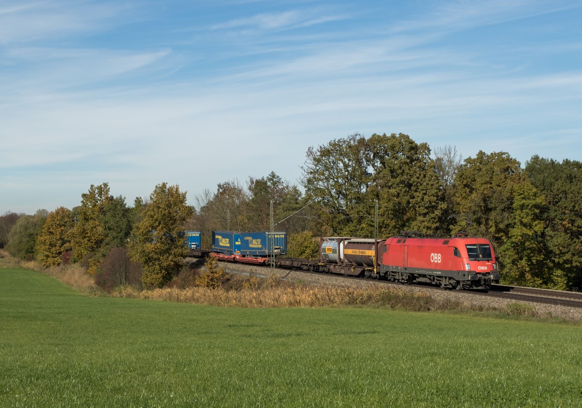 1116 279 aus M�nchen kommend am 24. Oktober 2015 bei Hilperting.