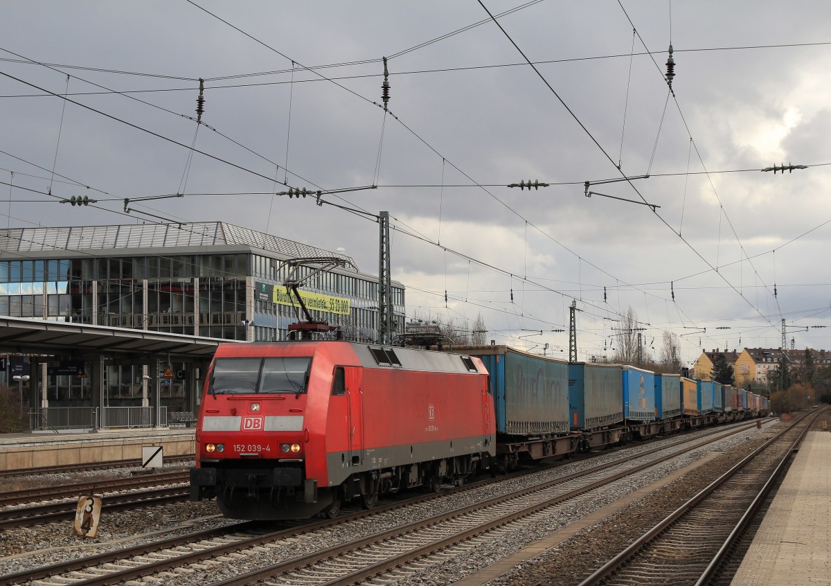 152 039-4 am 22. Februar 2014 in M�nchen Heimeranplatz.