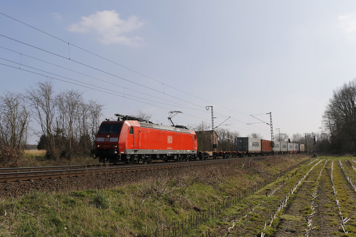 185 135 war am 29. M�rz 2019 bei Stubben in Richtung Bremerhaven unterwegs.
