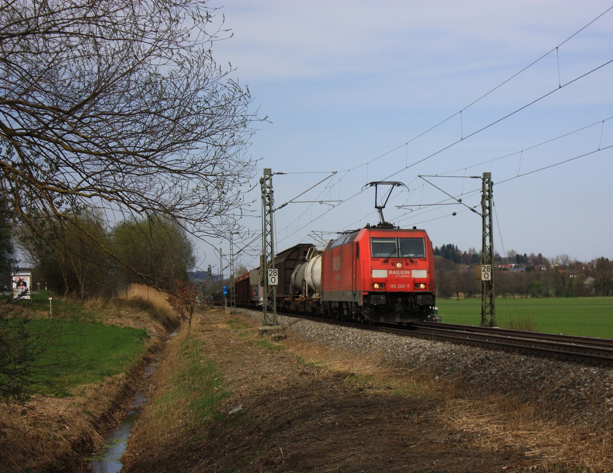185 260-7 am 3. April 2014 bei Weisham.