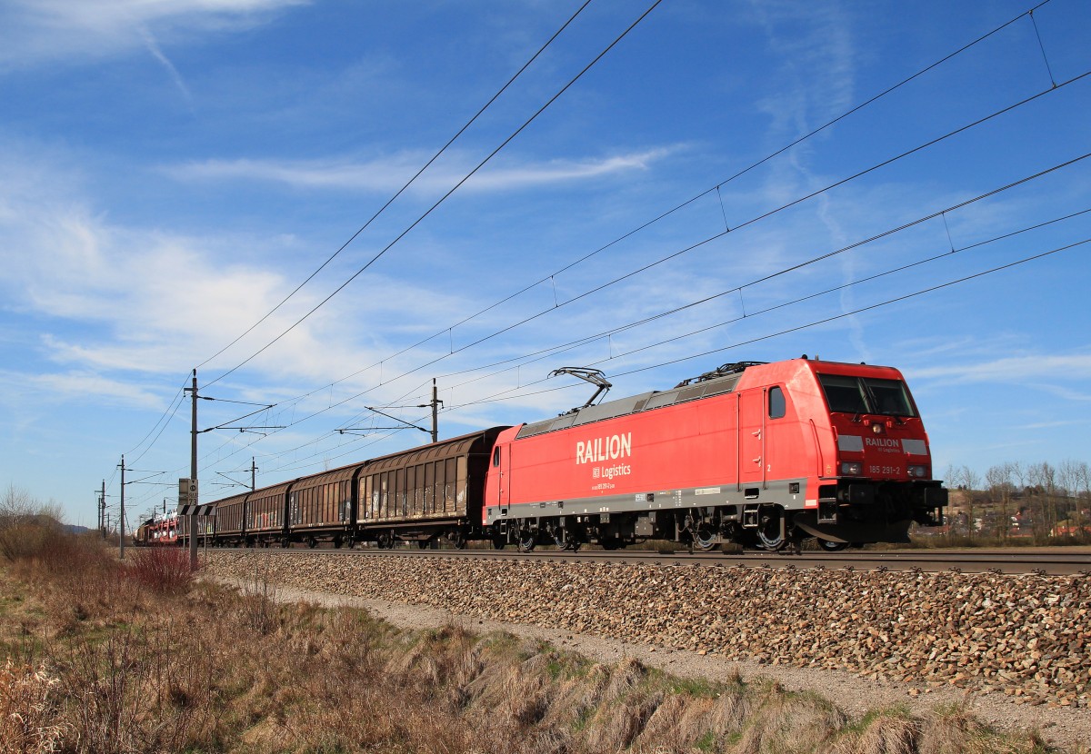 185 291-2 am 20. M�rz 2014 bei Gro�sierning.