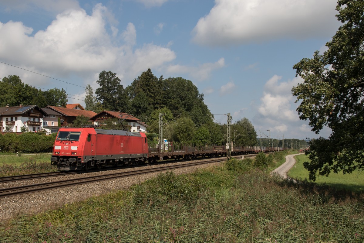185 293-8 am 18. August 2015 aus M�nchen kommend bei Weisham.