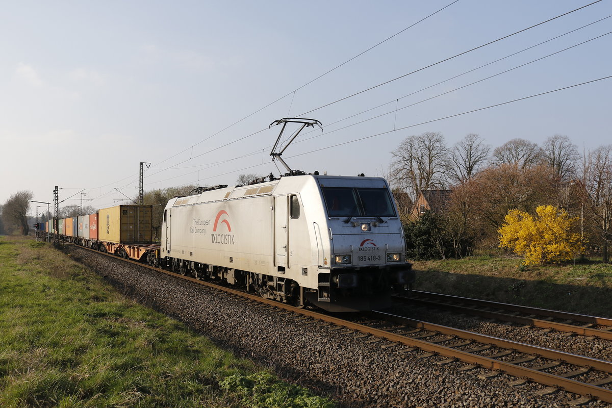 185 418 von  TX Logitik  am 29. M�rz 2019 bei Loxstedt.