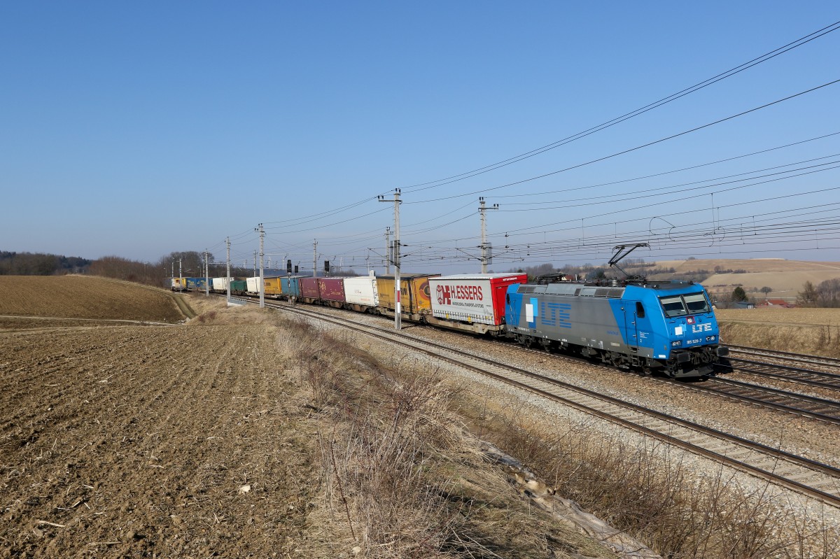185 528-7 am 21. Februar 2015 bei B�heimkirchen.