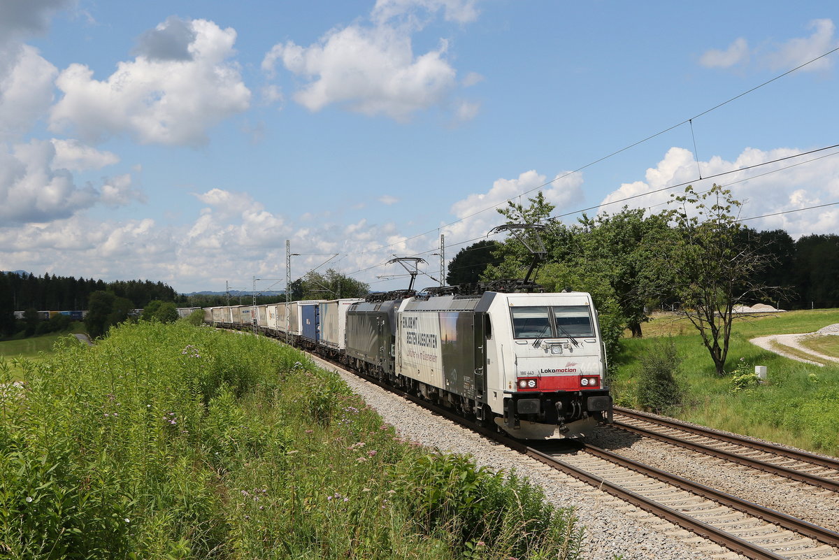 186 443 & 193 665 konnte ich am 12. Juli 2020 dank eines Halts in �bersee nochmals in Grabenst�tt fotografieren.