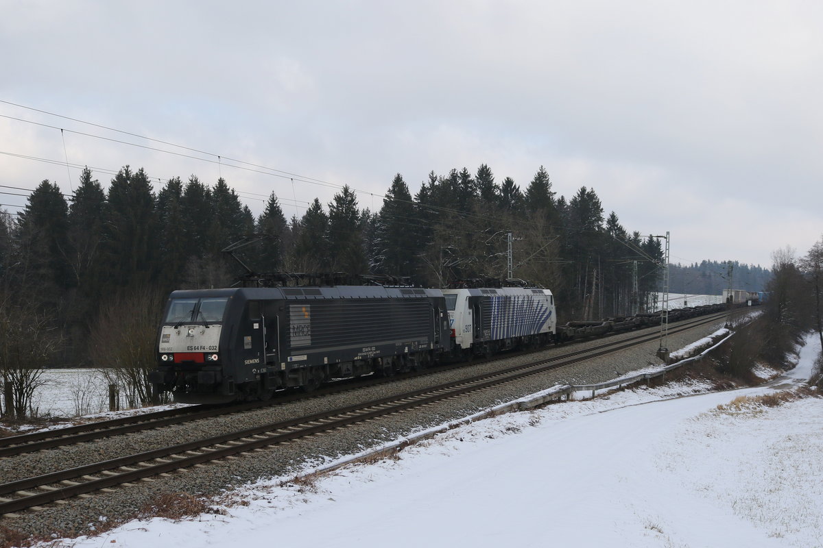 189 932 & 189 907 am 20. Januar 2020 bei Grabenst�tt.