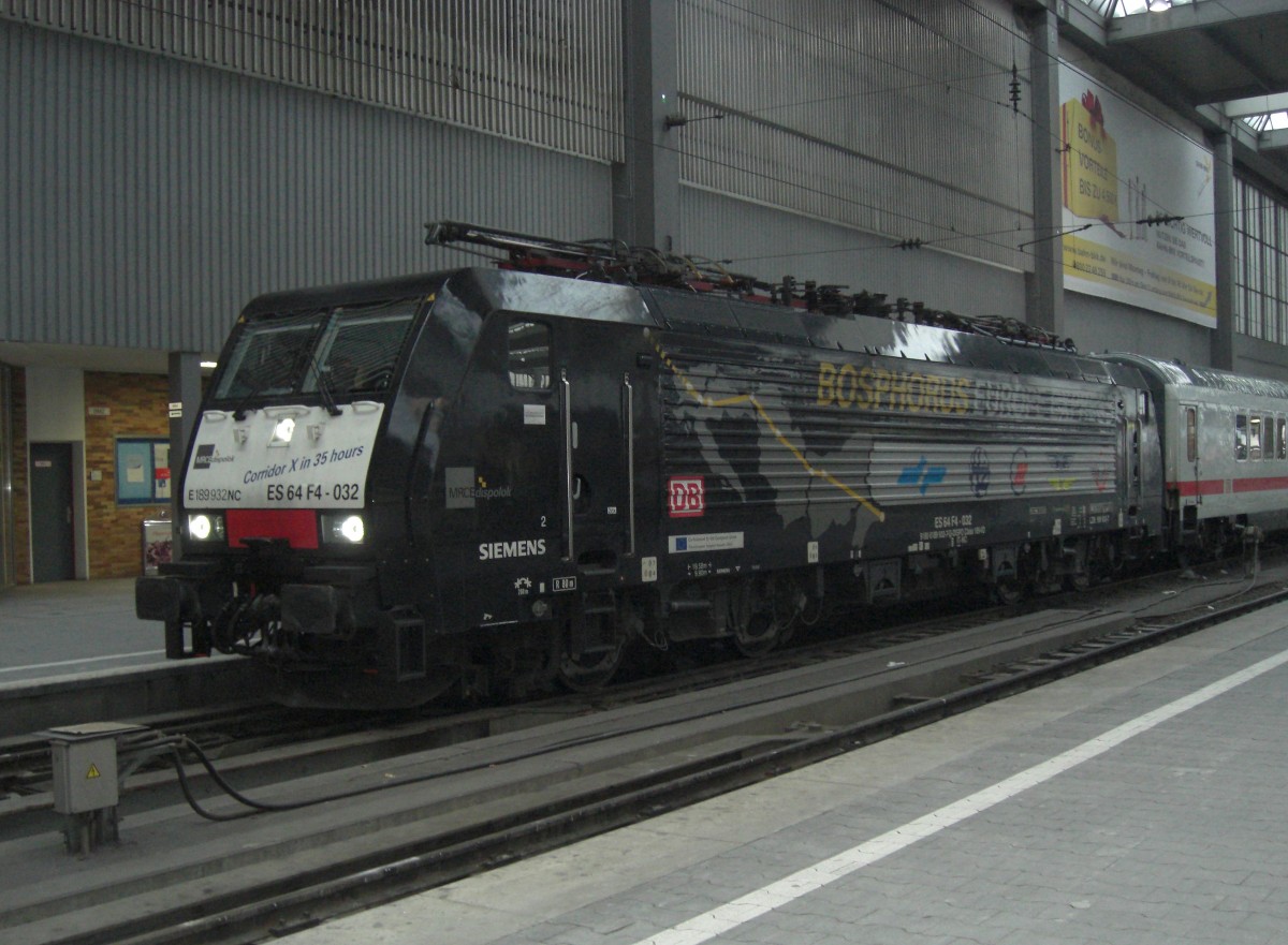 189 932 am 10. Februar 2007 im M�nchner Hauptbahnhof.