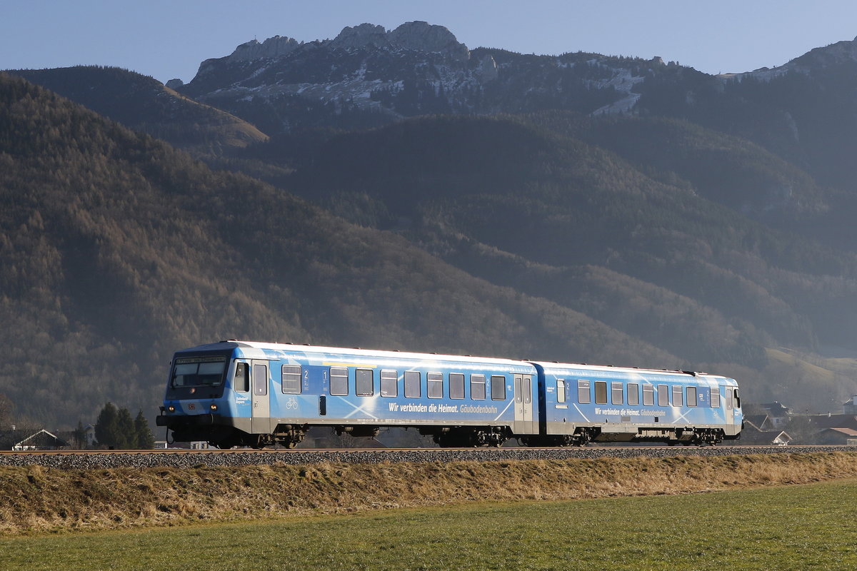 628 423-6 am 1. Januar 2017 bei Aschau im Chiemgau vor der  Kampenwand 