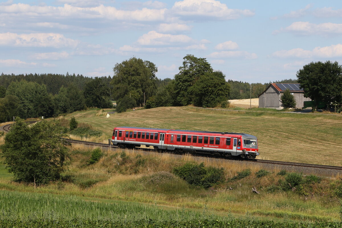 628 567 am 3. August 2022 bei Escheldorf in der Oberpfalz.