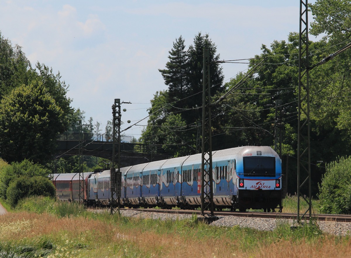  Ski Austria Rail Jet  am 28. Juni 2014 bei �bersee.