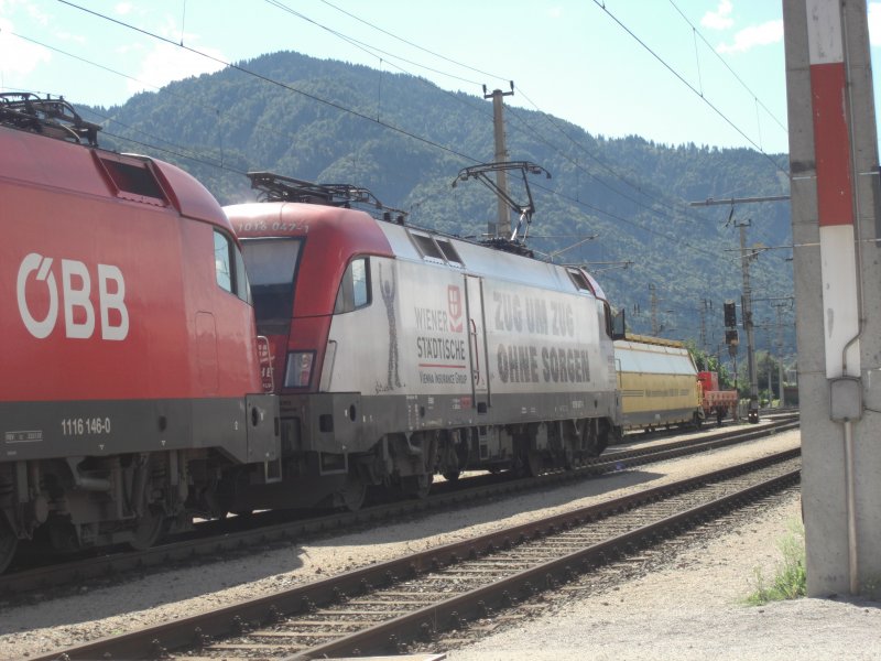 1016 047-1  Wiener St�dtische -Stier leider nur als Nachschuss
am 24. August in W�rgl.