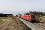 1016 002 und 116 xxx mit einem sch�nen gemischten G�terzug aus M�nchen kommend am 27.